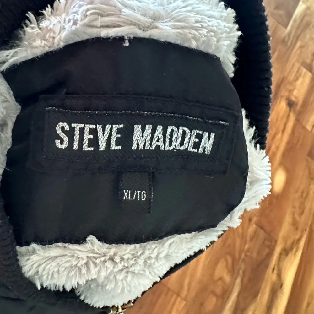Steve Madden Black Bomber Jacket size XL - Picture 4 of 5